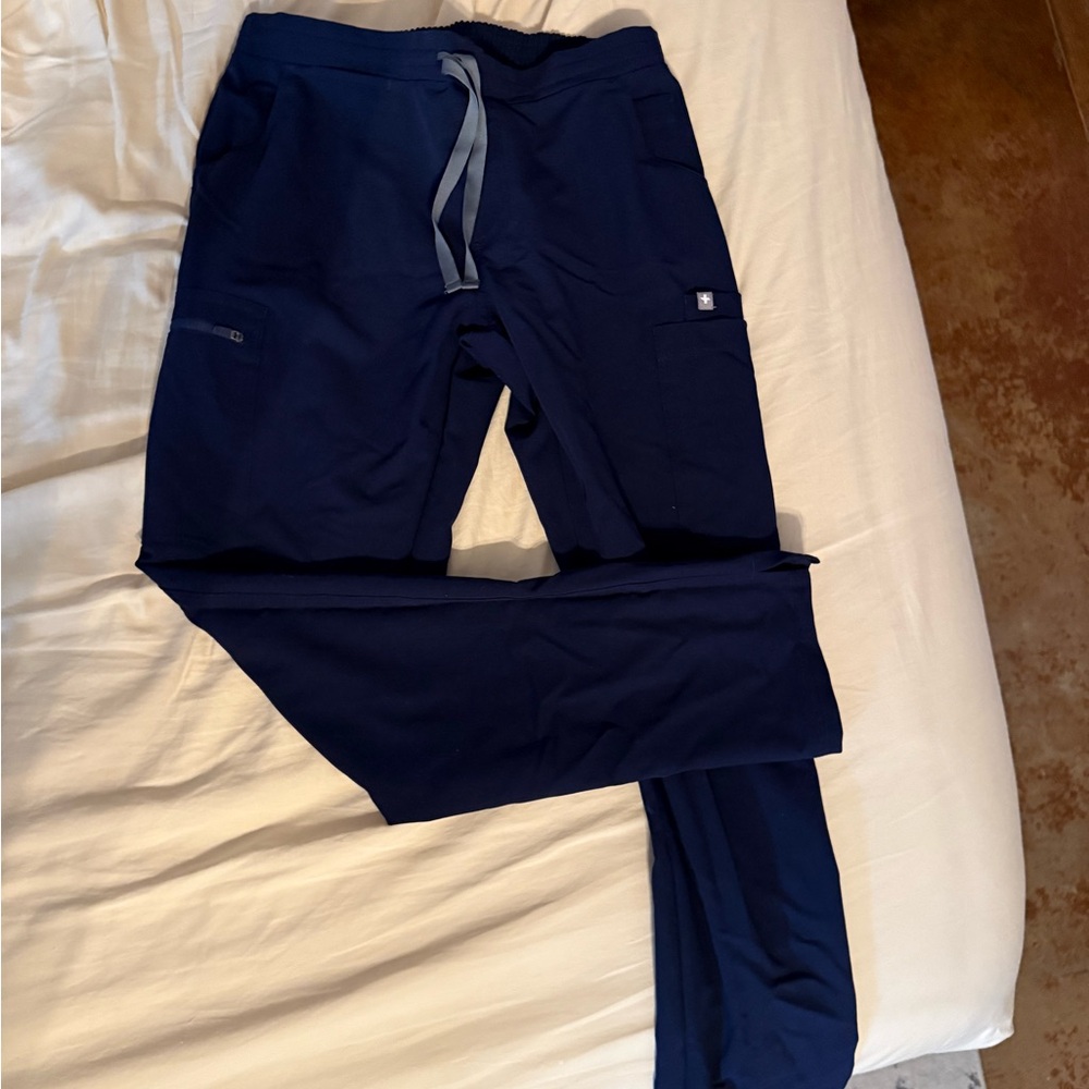 Figs Navy Blue straight leg